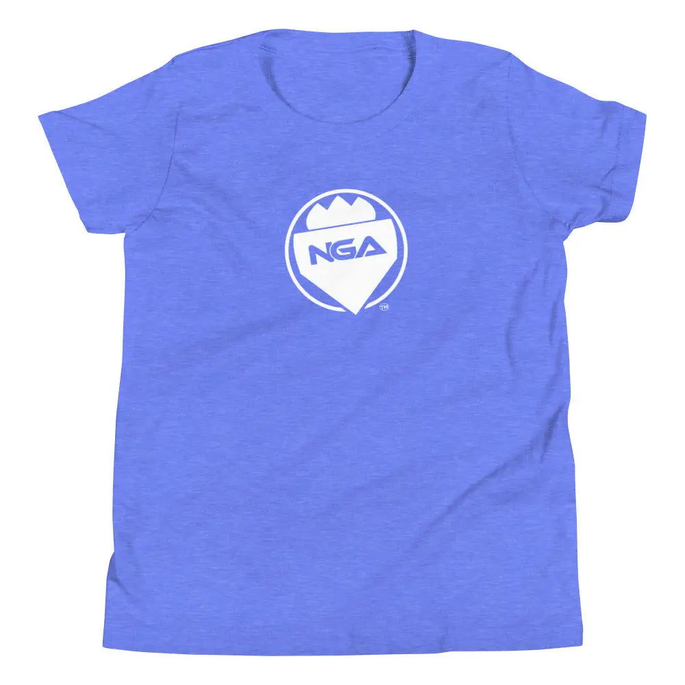 Youth Short Sleeve T-Shirt - Heather Columbia Blue / S -